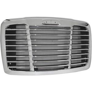 imageMytee Products Chrome Front Grille wBug Screen For Freightner Cascadia 20082017  Bumper Cover Grille Replaces A1715624003 Freightner 15010000 1716026000 A1719112011 Dorman 2425201