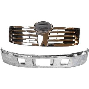 imageMytee Products Chrome Front Grille wo Bug Screen Compatible wHino 338 238 268 20052010  Bumper Cover Grill Replaces 53101E0040 763013210A Genuine Newstar S25561Grille  Bumper