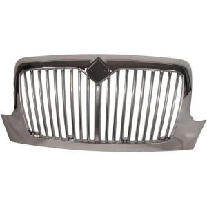 imageMytee Products Chrome Grille WO Screen  Compatible wInternational 3200 20022011 8500 20022007  Bumper Cover Grille Replaces 4300 Wabco 21148 Navistar 3551015C 3551015C91 3551015C981  Pack