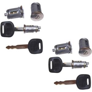 imageMytee Products Door Lock Cylinder With Key  Door ampamp Ignition Lock Set Replaces 3546619C Navistar 3546619C91 3546619C92 RR3546619C1 IH3546619C2  Pack