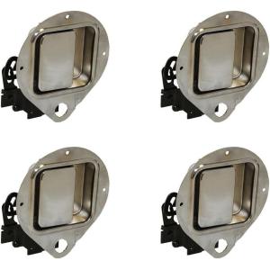 imageMytee Products Left Driver Side Exterior Door Handle Compatible wPeterbilt 330 357 362 375 377 378 ampamp 379 Series 19832005 VN1 ampamp VN2 Replaces 2008179L4  Pack