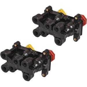 imageMytee Products MV3 Heavy Duty Dash Valve w 38 Ports  Air Brake Control valve Replaces 801360 Bendix 5009234 FRT BW 801360 Navistar BX 8013602  Pack