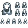 imageMytee Products 10 Pack 516quot Forged Wire Rope Clamp for Stainless Steel Wire Rope  Galvanized U Bolt Wire Rope Turn Back 525quot Cable Clips for Metal Fence Antenna Clothesline Rigging Hardware516 Inch