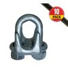 imageMytee Products 10 Pack 516quot Forged Wire Rope Clamp for Stainless Steel Wire Rope  Galvanized U Bolt Wire Rope Turn Back 525quot Cable Clips for Metal Fence Antenna Clothesline Rigging Hardware516 Inch