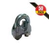 imageMytee Products 10 Pack Malleable Wire Rope Clips 14quot Wire Rope Turn Back 700quot316 Inch