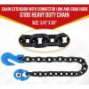 imageMytee Products 2 Pack G100 38quot x 30quot Chain Extension with Connector Link and Grab Hook