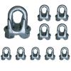 imageMytee Products 10 Pack 516quot Forged Wire Rope Clamp for Stainless Steel Wire Rope  Galvanized U Bolt Wire Rope Turn Back 525quot Cable Clips for Metal Fence Antenna Clothesline Rigging Hardware516 Inch