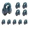 imageMytee Products 10 Pack Malleable Wire Rope Clips 316quot Wire Rope Turn Back 550quot316 Inch