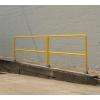 image6 Portable Steel Pipe Safety Railing for Pedestrian ampamp Fencing  158quot Tube Diameter Yellow Powder Coated Industrial Safety Railings for Construction Sites Buildings Public Spaces8 feet