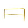 image6 Portable Steel Pipe Safety Railing for Pedestrian ampamp Fencing  158quot Tube Diameter Yellow Powder Coated Industrial Safety Railings for Construction Sites Buildings Public Spaces8 feet