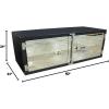 imageMytee Products 24quotx24quotx60quot Steel Flatbed Trailer Underbody Tool Box with Mirror Finish Barndoor Style Double Doors ampamp Paddle Lock  Heavy Duty Side Mount Tool Box for Trailer ampamp Semi Truck1  Pack