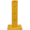 imageMytee Products 4 x 15quot BoltOn Steel 3Rib Guard Rails for Warehouse Aisle Corners and Equipment Protection 12000 lbs  Yellow1  Pack