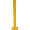 imageMytee Products 4 x 15quot BoltOn Steel 3Rib Guard Rails for Warehouse Aisle Corners and Equipment Protection 12000 lbs  Yellow1  Pack