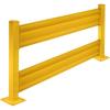 imageMytee Products 4 x 15quot BoltOn Steel 3Rib Guard Rails for Warehouse Aisle Corners and Equipment Protection 12000 lbs  Yellow1  Pack