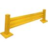 imageMytee Products 4 x 15quot BoltOn Steel 3Rib Guard Rails for Warehouse Aisle Corners and Equipment Protection 12000 lbs  Yellow1  Pack