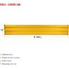 imageMytee Products 4 x 15quot BoltOn Steel 3Rib Guard Rails for Warehouse Aisle Corners and Equipment Protection 12000 lbs  Yellow1  Pack