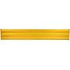 imageMytee Products 4 x 15quot BoltOn Steel 3Rib Guard Rails for Warehouse Aisle Corners and Equipment Protection 12000 lbs  Yellow1  Pack
