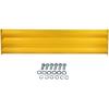 imageMytee Products 4 x 15quot BoltOn Steel 3Rib Guard Rails for Warehouse Aisle Corners and Equipment Protection 12000 lbs  Yellow1  Pack