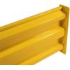 imageMytee Products 4 x 15quot BoltOn Steel 3Rib Guard Rails for Warehouse Aisle Corners and Equipment Protection 12000 lbs  Yellow1  Pack