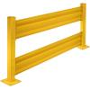imageMytee Products 4 x 15quot BoltOn Steel 3Rib Guard Rails for Warehouse Aisle Corners and Equipment Protection 12000 lbs  Yellow1  Pack