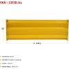 imageMytee Products 4 x 15quot BoltOn Steel 3Rib Guard Rails for Warehouse Aisle Corners and Equipment Protection 12000 lbs  Yellow2  Pack