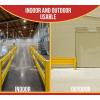 imageMytee Products 4 x 15quot BoltOn Steel 3Rib Guard Rails for Warehouse Aisle Corners and Equipment Protection 12000 lbs  Yellow2  Pack