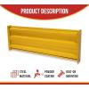 imageMytee Products 4 x 15quot BoltOn Steel 3Rib Guard Rails for Warehouse Aisle Corners and Equipment Protection 12000 lbs  Yellow2  Pack
