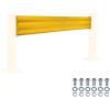 imageMytee Products 4 x 15quot BoltOn Steel 3Rib Guard Rails for Warehouse Aisle Corners and Equipment Protection 12000 lbs  Yellow4  Pack