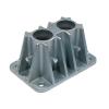 imageMytee Products 4quot X 658quot Steel Pipe Safety Railing Double Mounting Socket wAnchor Bolt Sets for Construction Sites ampamp Industrial Facilities1  Pack