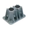 imageMytee Products 4quot X 658quot Steel Pipe Safety Railing Double Mounting Socket wAnchor Bolt Sets for Construction Sites ampamp Industrial Facilities4  Pack