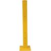 imageMytee Products 4quotx 4quotx42quot BoltOn Steel Rigid Post for 3Ribbed Guard Rails  Yellow4 L x 4 W x 42 H