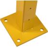 imageMytee Products 4quotx 4quotx42quot BoltOn Steel Rigid Post for 3Ribbed Guard Rails  Yellow4 L x 4 W x 42 H
