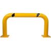 imageMytee Products HighProfile Steel Machine Guard Rail Safety Barrier  36quotx48quot Yellow Powder Coated wBlack Visibility Stripes Floor Mounted Bolton Safety Barrier for Warehouses Parking Area4  Pack