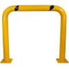imageMytee Products HighProfile Steel Machine Guard Rail Safety Barrier  36quotx48quot Yellow Powder Coated wBlack Visibility Stripes Floor Mounted Bolton Safety Barrier for Warehouses Parking Area1  Pack