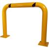 imageMytee Products HighProfile Steel Machine Guard Rail Safety Barrier  36quotx48quot Yellow Powder Coated wBlack Visibility Stripes Floor Mounted Bolton Safety Barrier for Warehouses Parking Area1  Pack