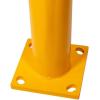 imageMytee Products HighProfile Steel Machine Guard Rail Safety Barrier  36quotx48quot Yellow Powder Coated wBlack Visibility Stripes Floor Mounted Bolton Safety Barrier for Warehouses Parking Area4  Pack