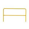image6 Portable Steel Pipe Safety Railing for Pedestrian ampamp Fencing  158quot Tube Diameter Yellow Powder Coated Industrial Safety Railings for Construction Sites Buildings Public Spaces6 feet