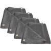 imageMytee Products 4 Pack 8x10 Black 70 Shade Mesh Tarp for Outdoor wGrommets  6 Oz Extra Durable Heavy Duty Mesh Tarps for Dump Truck Rolloff Trucks  Mesh Shade Net Cloth for Sun Plant PatioBlack