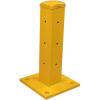 imageMytee Products 4quotx 4quotx42quot BoltOn Steel Rigid Post for 3Ribbed Guard Rails  Yellow4 L x 4 W x 18 H