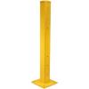 imageMytee Products 4quotx 4quotx42quot BoltOn Steel Rigid Post for 3Ribbed Guard Rails  Yellow4 L x 4 W x 42 H