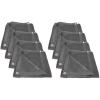 imageMytee Products 8 Pack 8x10 Black 70 Shade Mesh Tarp for Outdoor wGrommets  6 Oz Extra Durable Heavy Duty Mesh Tarps for Dump Truck Rolloff Trucks  Mesh Shade Net Cloth for Sun Plant Patio6 x 8
