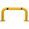 imageMytee Products HighProfile Steel Machine Guard Rail Safety Barrier  36quotx48quot Yellow Powder Coated wBlack Visibility Stripes Floor Mounted Bolton Safety Barrier for Warehouses Parking Area1  Pack