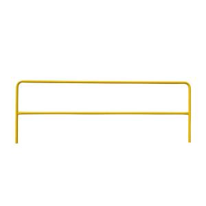 image6 Portable Steel Pipe Safety Railing for Pedestrian ampamp Fencing  158quot Tube Diameter Yellow Powder Coated Industrial Safety Railings for Construction Sites Buildings Public Spaces10 Feet