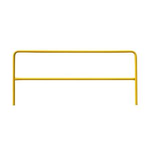 image6 Portable Steel Pipe Safety Railing for Pedestrian ampamp Fencing  158quot Tube Diameter Yellow Powder Coated Industrial Safety Railings for Construction Sites Buildings Public Spaces8 feet