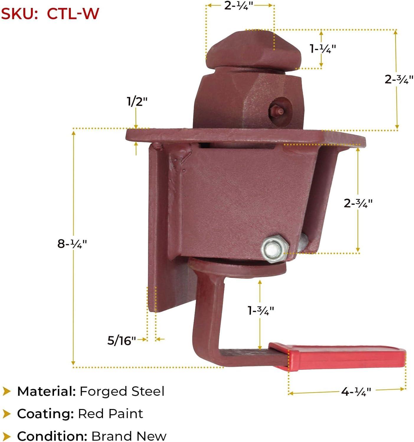 imageMytee Products Shipping Container Manual Twist Lock Weld Type for Chassis 2 Pack4  Pack