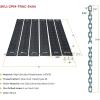 imageMytee Products 4 x 4 HighDensity Ground Protection Mat 6 Strips w 558 Chains  Polyethylene OffRoad 50000 WLL Traction Mats for Snow Mud Traction PadsBlack
