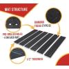imageMytee Products 4 x 4 HighDensity Ground Protection Mat 6 Strips w 558 Chains  Polyethylene OffRoad 50000 WLL Traction Mats for Snow Mud Traction PadsBlack
