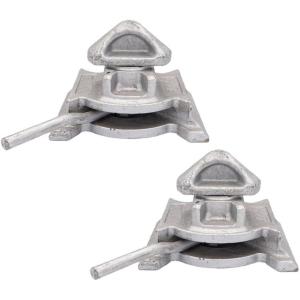 imageMytee Products 2 Pack Sea Rail Shipping Container Manual Twist Lock  Dovetail Style  Used to Secure Shipping Containers to Flat SurfacesGround2  Pack