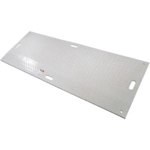 imageMytee Products 2 x 8 White Ground Protection Mats with Diamond Plated Tread Design  High Density Polyethylene Mat Easily Supports 60 Ton Loads on Lawns Dirt and Any Other Areas4 FT x 8 FT