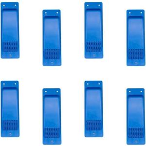 imageMytee Products 8 Pack Shipping Container Air Vent Cross Flow Ventilation  Light GreyBlue